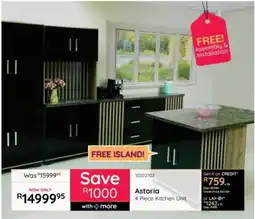 Bradlows Astoria 4 Piece Kitchen Unit offer