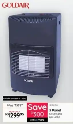Bradlows 3 Panel Gas Heater offer