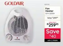 Bradlows Fan Heater GOLDAIR offer