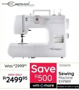 Bradlows Empiral Sewing Machine offer