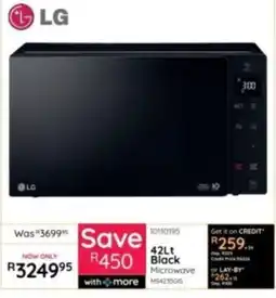 Bradlows LG 42Lt Black Microwave offer
