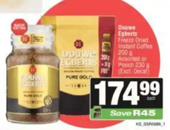 KwikSpar Douwe Egberts Freeze Dried Instant Coffee offer