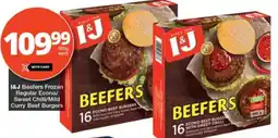 Checkers I&J Beefers Frozen Regular Econo/ Sweet Chilli/ Mild Curry Beef Burgers offer