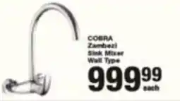 Build It COBRA Zambozi Sink Mixer Wall Type offer