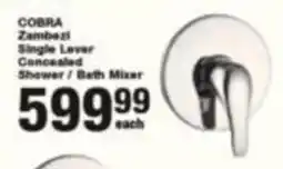 Build It Cobra Zambezi Single Lever Concealed Shower/ Bath Mixer offer