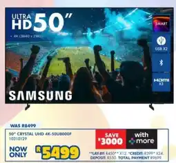 Russells 50" Crystal UHD 4K-50U8000F offer