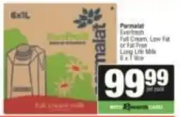 SuperSpar Parmalat Everfresh Full Cream, Low Fat or Fat Free Long Life Milk offer