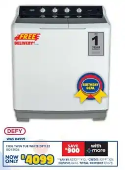 Russells Defy 15KG Twin Tub White offer