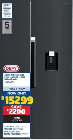 Russells DEFY 555LT SIDE BY SIDE ECO NATURE LIGHT offer