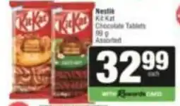 SuperSpar Nestlé KitKat Chocolate Tablets Assorted offer