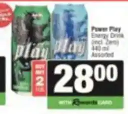 SuperSpar Power Play Energy Drink (incl. Zero) Assorted offer