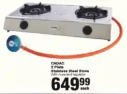 Build It CADAC 2 Plate Stainless Steel Stove offer