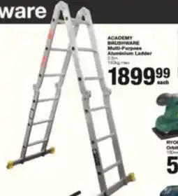 Build It ACADEMY BRUSHWARE Multi-Purpose Aluminium Ladder offer