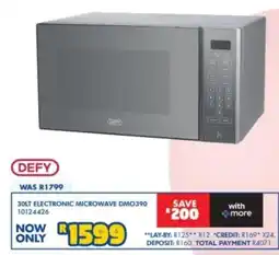 Russells Defy 30LT Electronic Microwave DMO390 offer