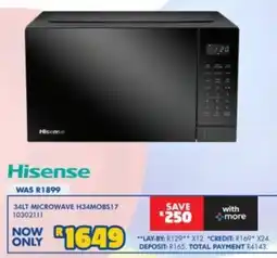 Russells Hisense 34LT Microwave offer