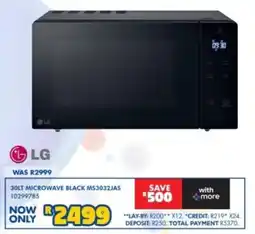 Russells LG 30LT Microwave Black offer
