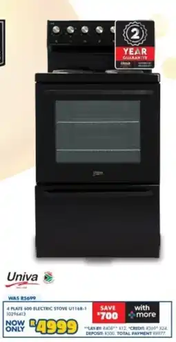 Russells Univa 4 Plate 600 Electric Stove offer