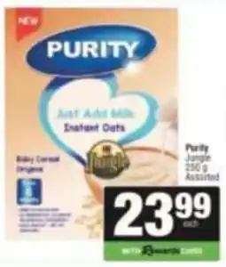 SuperSpar Purity Jungle Instant Oats Assorted offer