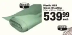 Build It Plastic USB Green Sheeting offer