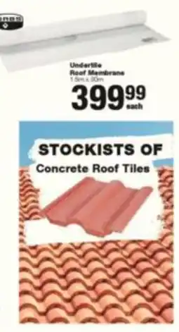Build It Undartile Roof Membranes offer