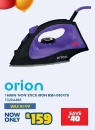 Russells orion 1600W NON STICK IRON offer