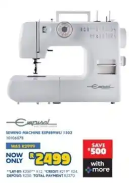 Russells Empisal Sewing Machine EXP889WU 1503 offer