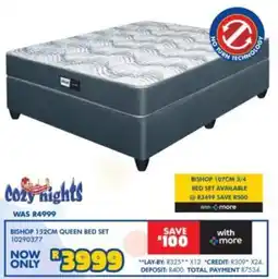 Russells BISHOP 152CM QUEEN BED SET offer