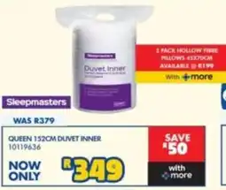 Russells Sleepmasters Duvet Inner offer