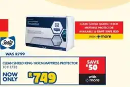 Russells Sealy Clean Shield King 183cm Mattress Protector offer