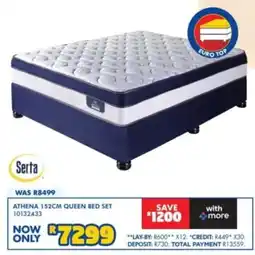 Russells Serta ATHENA 152CM QUEEN BED SET offer