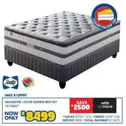 Russells Sealy Salvador 152CM Queen Bed Set offer
