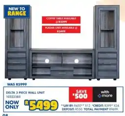 Russells Delta 3 Piece Wall Unit offer