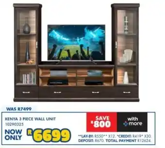 KENYA 3 PIECE WALL UNIT