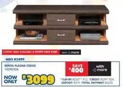 Russells Kenya Plasma Stand offer