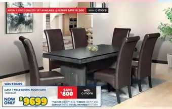 Russells Luna 7 Piece Dining Room Suite offer