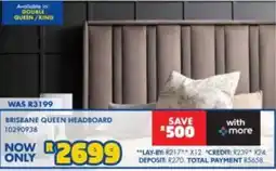 Russells Brisbane Queen Headboard offer