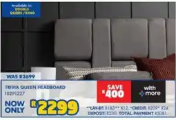 Russells Trivia Queen Headboard offer
