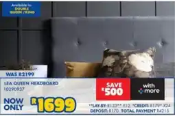 Russells LEA QUEEN HEADBOARD offer