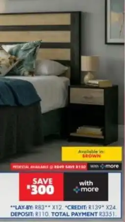 Russells Bed with headboard offer