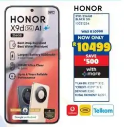 Russells HONOR X9d 5G AI offer