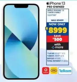 Russells Apple iPhone 13 128GB Starlt Pre-owned offer