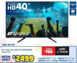 Russells 40" FULL HD LED TV SLED40FHD offer