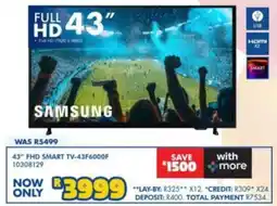Russells 43" FHD SMART TV-43F6000F offer
