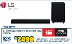 Russells LG 2.1 CHANNEL SURROUND SOUND BAR 140W offer