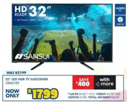 Russells 32" LED HDR TV SLED32HDR offer