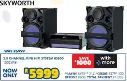 Russells SKYWORTH 2.0 CHANNEL MINI HIFI SYSTEM BS800 offer