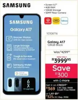 Bradlows Samsung Galaxy A17 offer