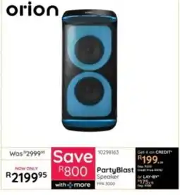 Bradlows Orion PartyBlast Speaker offer