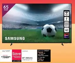Bradlows Samsung 65" UHD Smart TV offer