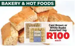 Food Lover's Market Cani Brown or White Rusks Assorted 1 kg offer